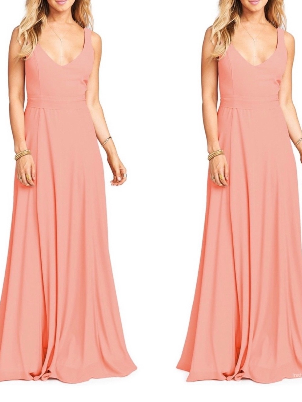 Show Me Your MuMu Peach Maxi Dress